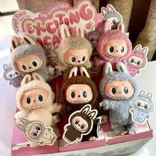 Labubu V1 The Monsters Exciting Macaron Series Plush Pendant Blind Box
