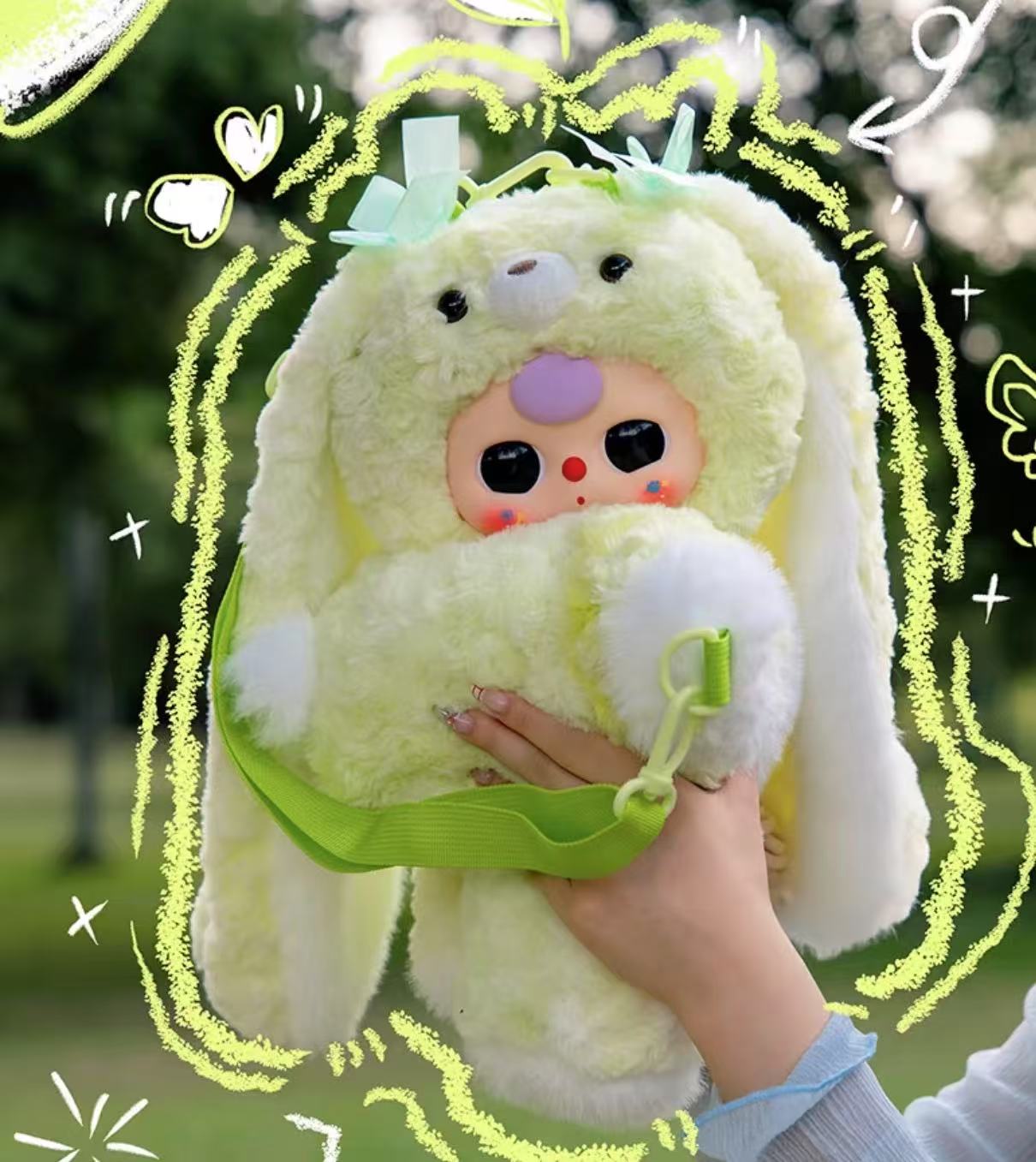 Baby Three Hugging Baby 400% Backpack Plush toy doll