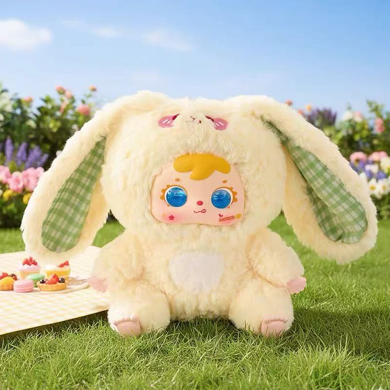 Samuel Tyke Three 500% Hair Rabbit Family Plush toy doll