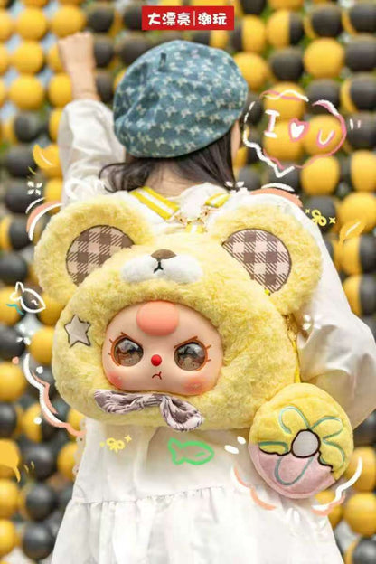Baby Three Fairy Tale Big Head Backpack  Plush Blind Box