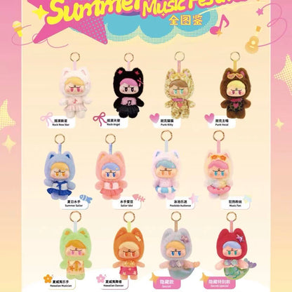 AngryAimee Summer Music Festival Vinyl Face Plush Blind Box