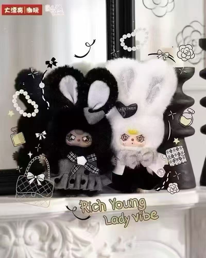 Baby Three Absolute Black&White Plush Blind Box
