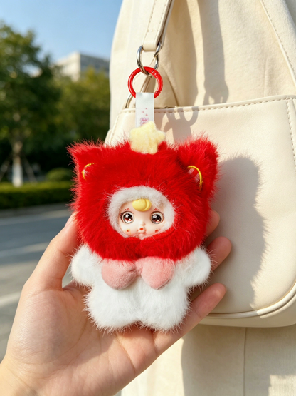 Yumi Vintage Travel Diary Plush Pendant