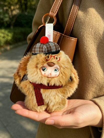 Yumi Vintage Travel Diary Plush Pendant