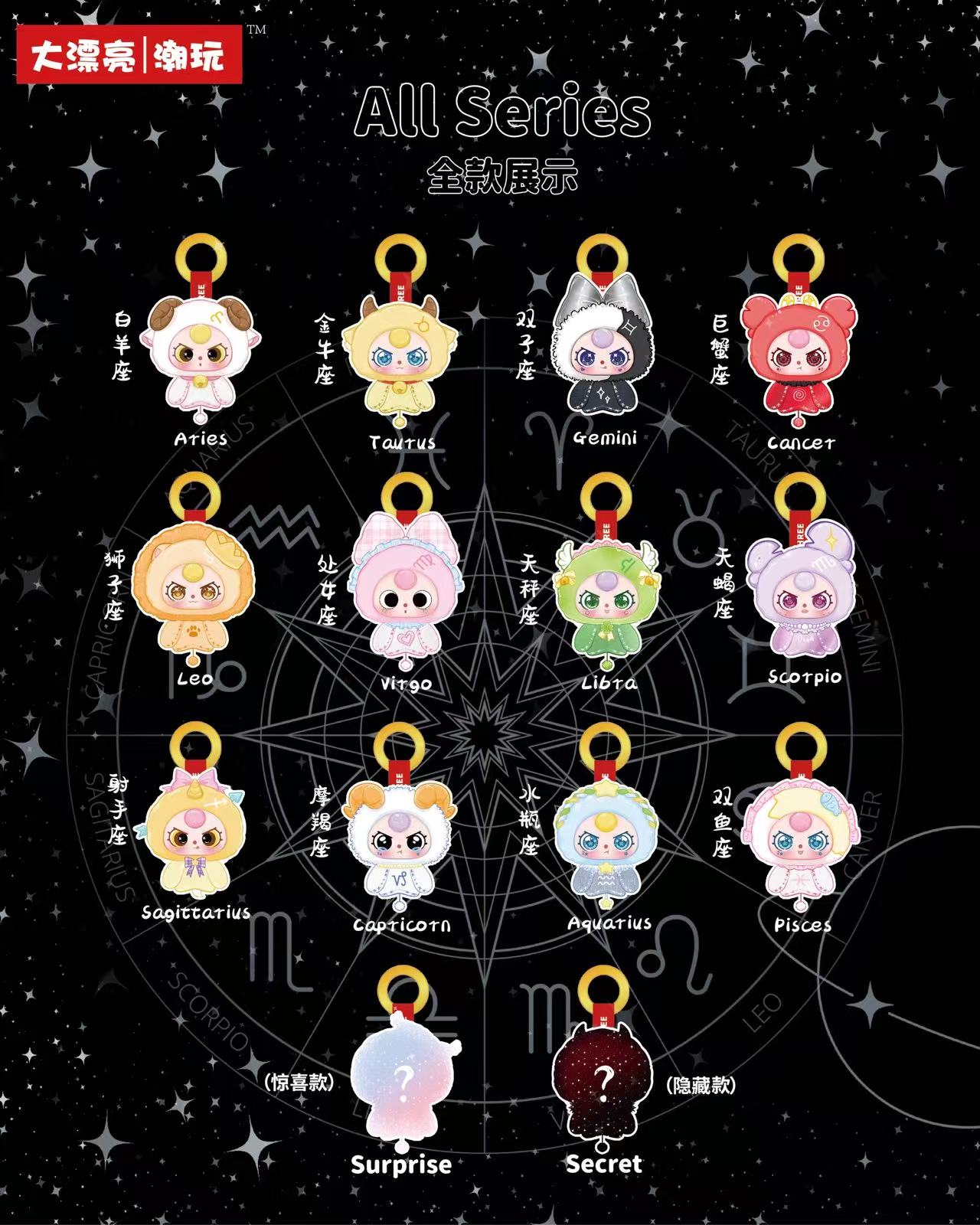 Baby Three - Zodiac Guardian Stars Plush Blind Box