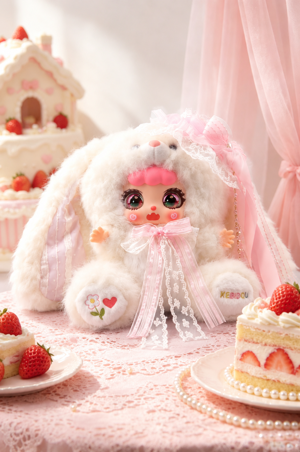 KEBIDOU Kebi Dou - Milk Cream Rabbit Sauce 600% Three Generations of Flower Rabbit Language