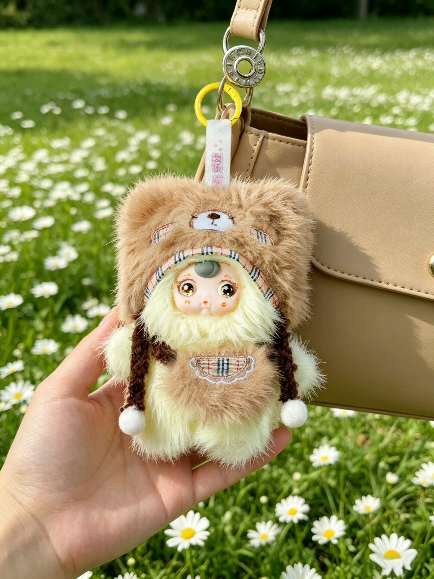 Yumi Vintage Travel Diary Plush Pendant