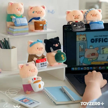 LuLu the Piggy Office Series-My Workplace Partners Monitor Plush Keychain Blind box