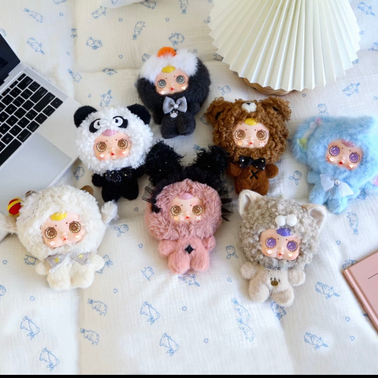 mm Sugar Baby Animal headphone pouch plush hanging charm blind box
